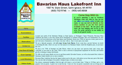 Desktop Screenshot of bavarianhauslakefrontinn.com