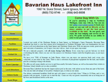 Tablet Screenshot of bavarianhauslakefrontinn.com